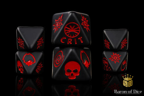 Superhero Dice - Black Night